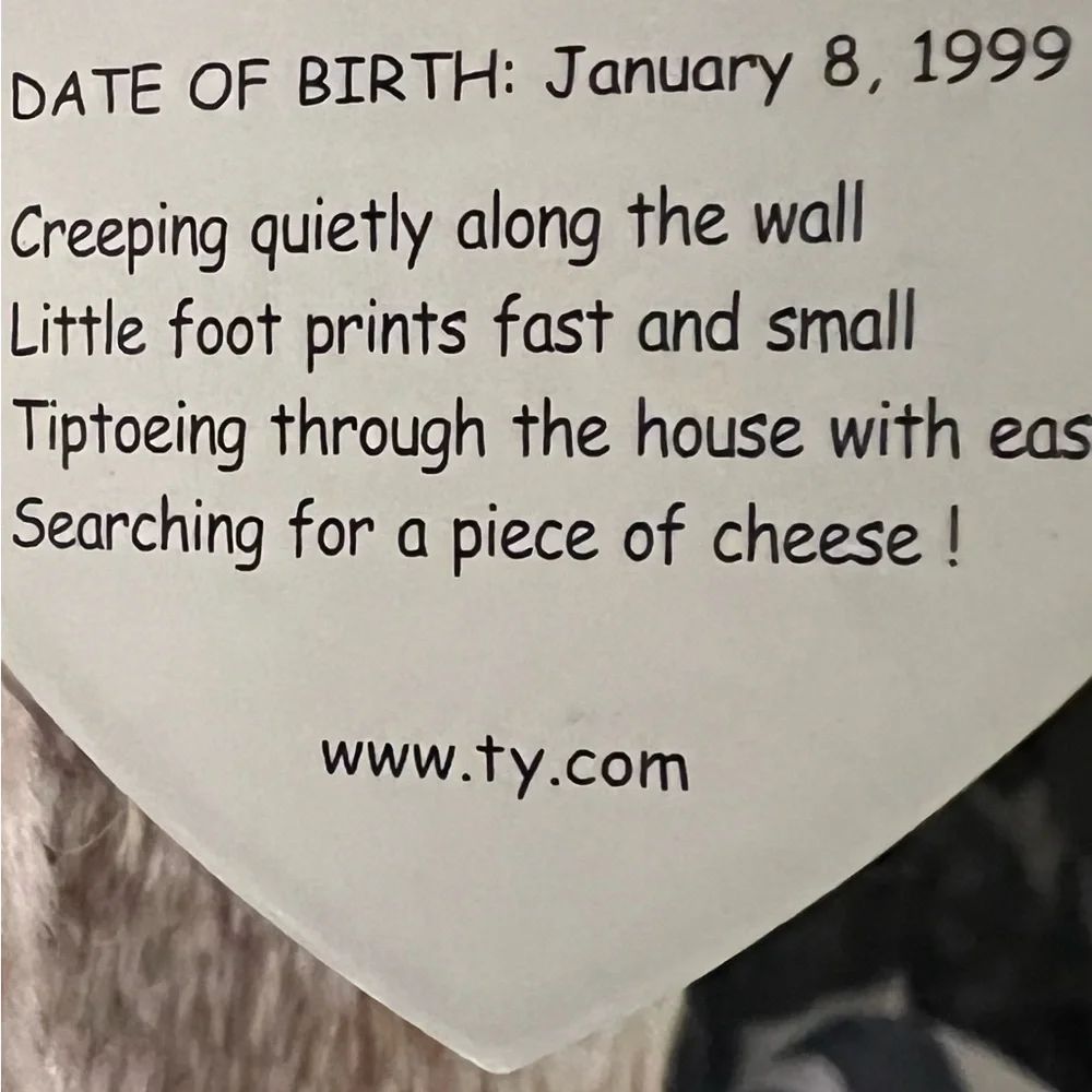 Vintage Retired *RARE WITH TAG ERRORS* “TipToe